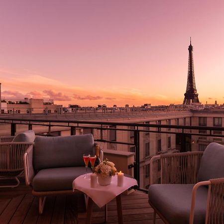 โฮเทล ดู กอลเลคชั่นเนอ อาร์ก เดอ ทริยมฟ์ Hotel ปารีส ภายนอก รูปภาพ View from the rooftop